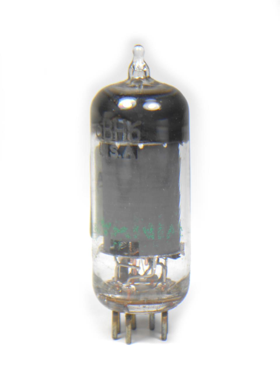 Válvulas eletrônicas pentodo amplificadoras com base subminiatura de sete pinos - Válvula 6BH6 Sylvania