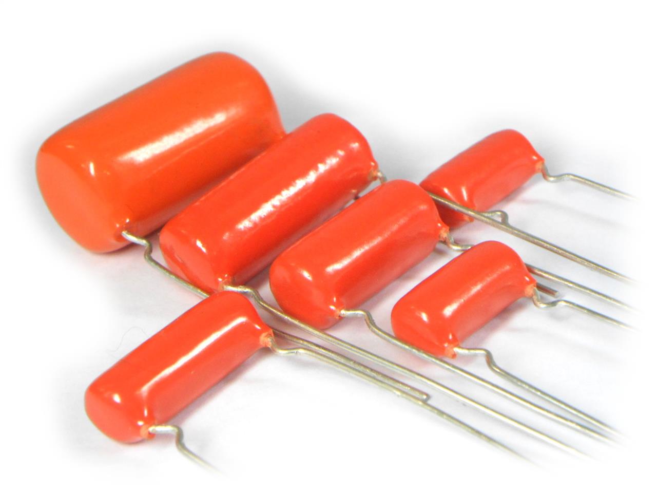 Capacitores Orange Drops de propileno e perfil redondo - Capacitor Propileno Orange Drop 0.0056uF 600V