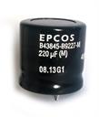 Capacitor eletrolítico 220uF 400V Epcos B43845B9227M0 30X30 Snap in