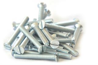 Parafuso fenda simples de cabeça chata 1/8x1 galvanizado