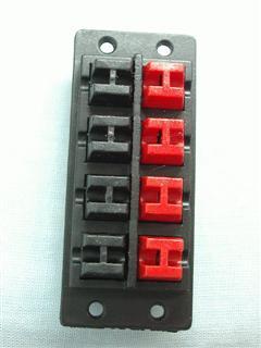 Conectores de fio - Tomada Antena 2x4 Preto e Vermelho